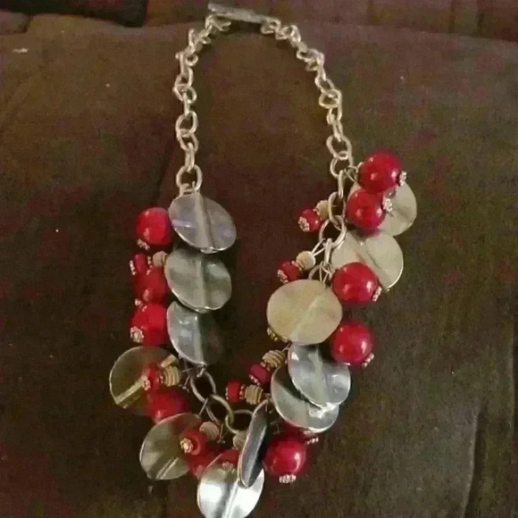 Red Toggle Necklace - Picture 1 of 1